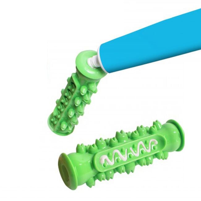 Dental Rubber Toothbrush Dog Toy - Assorted