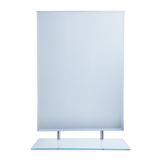 Rectangular Bevelled Shelf Mirror 60 x 45cm