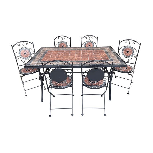 Mosaic Tavira Rectangular Dining Set