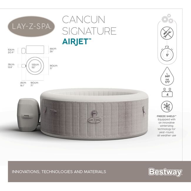 Cancun AirJet Lay-Z-Spa