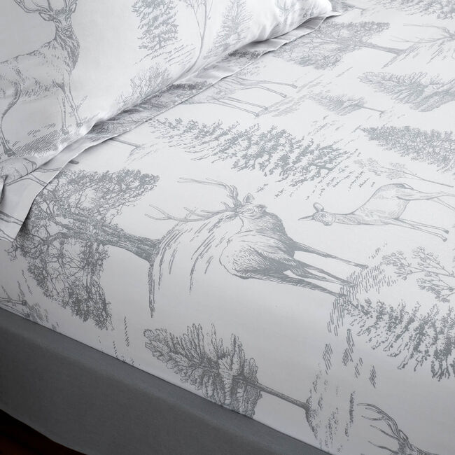 STAG TOILE Single Fitted Sheet