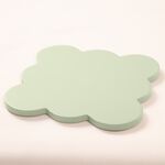 Scallop Wooden Sage 4Pk Coasters