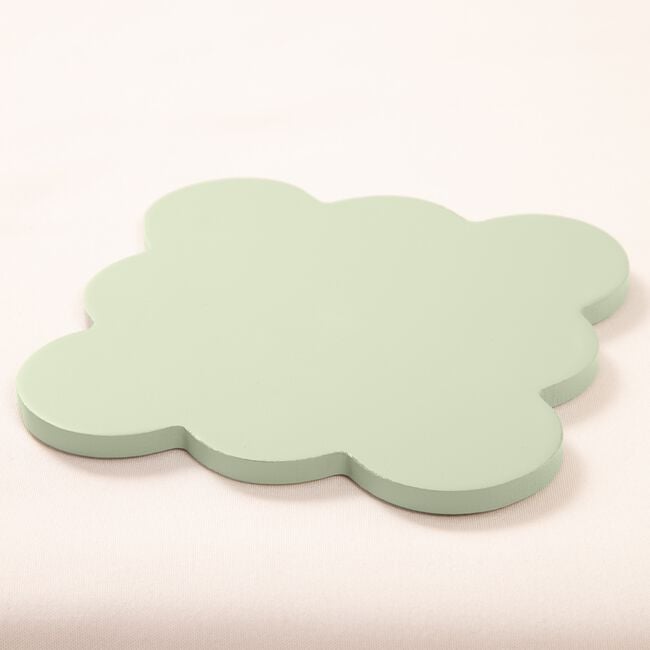 Scallop Wooden Sage 4Pk Coasters