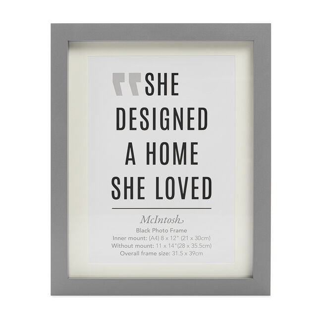 40X50CM MCINTOSH GREY POSTER Frame