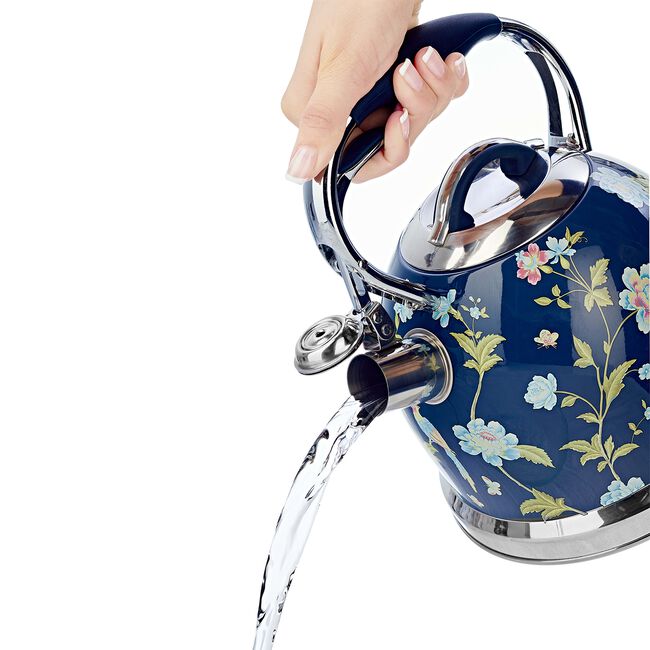 Laura Ashley Elveden Navy Stove Top Kettle