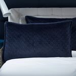 Quilted Hotel Velvet Pillowshams 50 x 75cm - Navy