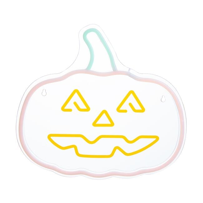 Wall Hanging Neon Pumpkin Light