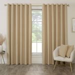 BLACKOUT & THERMAL CORDUROY NATURAL 66x54 Curtain