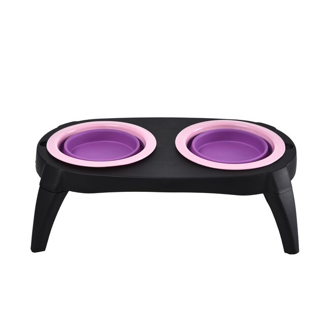 Double Diner Pet Bowl with Stand
