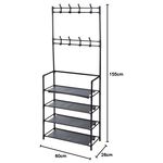 Storage Solutions 4 Layer Shoe and Clothing Rack
