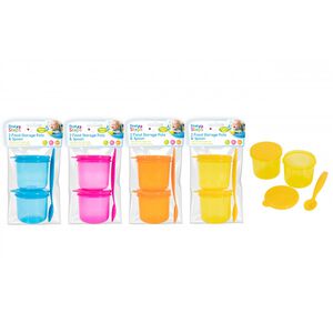 First Steps Food Storage Pots & Spoon