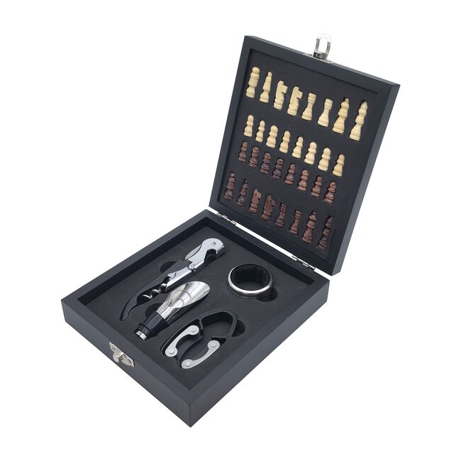 Cashel Living Chess Wine Accessory Set
