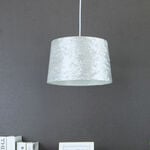 Crushed Silver Light & Lamp Shade
