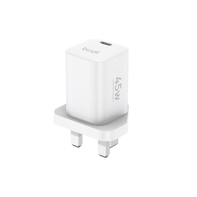 Budi USB-C 45W Mini GaN Mains Charger