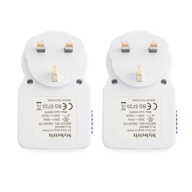24 Hour Plug-in Timer Twin Pack