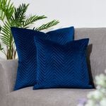 Triangle Stitch Cushion 45x45cm - Navy