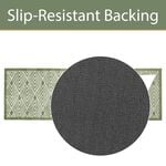 JVL Geo Green Mega Runner 57cm x 150cm