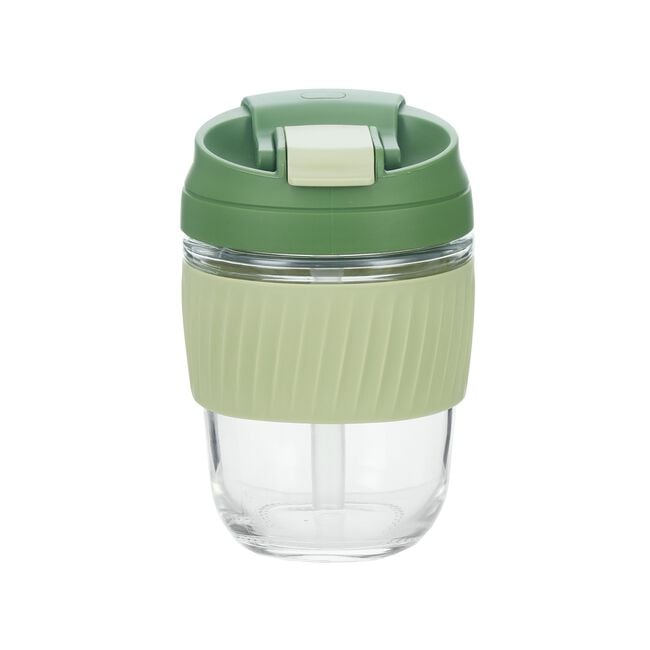 BODYGO GREEN SAFE TRAVEL 360ml Glass Mug