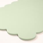 Scallop Wooden Sage 4Pk Placemats