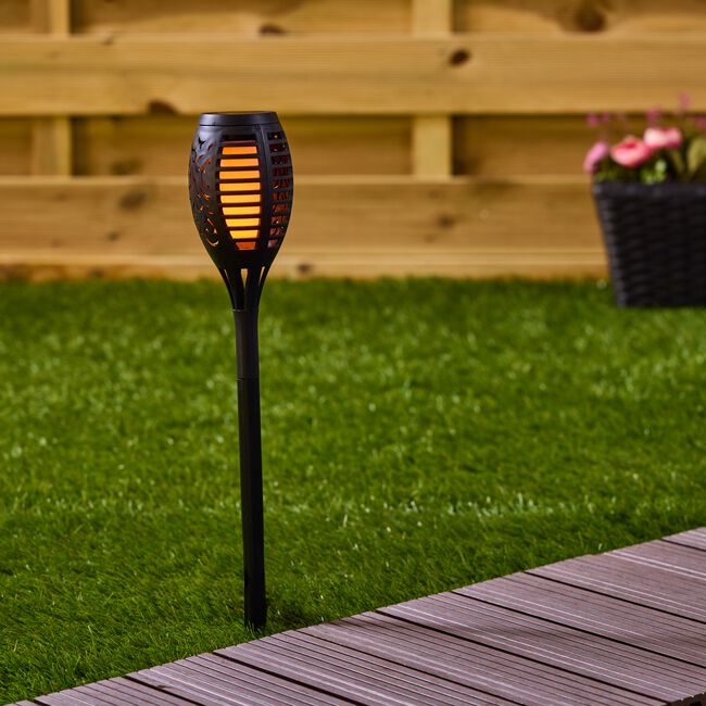 Flickering Flame Solar Garden Stake