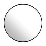 STUDIO NOVA BLACK 60cm Round Mirror 