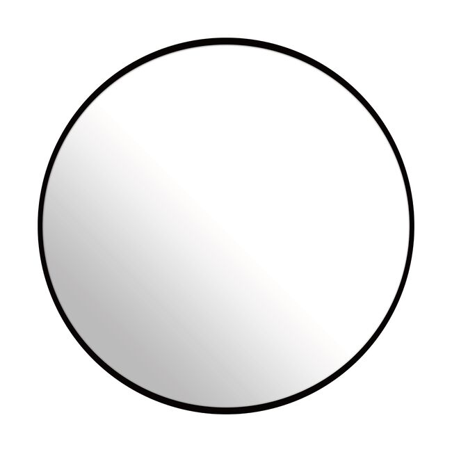 STUDIO NOVA BLACK 60cm Round Mirror 