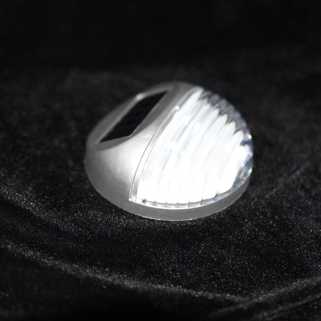 Silver Fence Solar Light