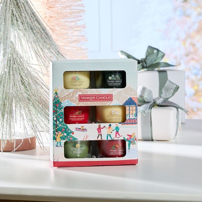 Yankee Candle Christmas Gift Set 6 Votive Candles