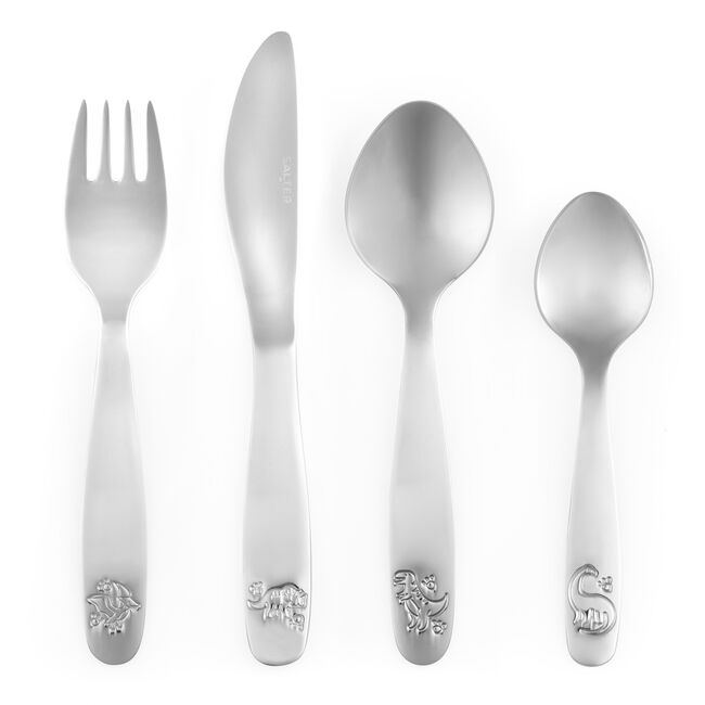 Salter Kids Dinosaurs 4 Piece Cutlery Set 