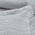 SINGLE DUVET COVER Waves Jacquard Silver