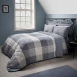 Brushed Cotton Simon Bedspread 200 x 220cm - Blue