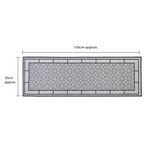 JVL Avanti Grey Runner 50cm x 150cm