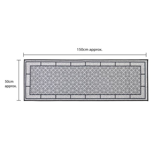 JVL Avanti Grey Runner 50cm x 150cm