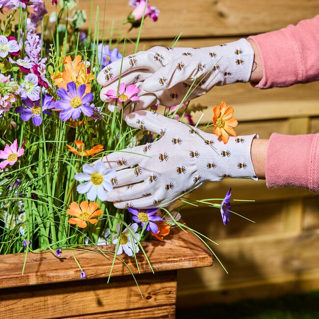 Printed Rubber Gardening Gloves