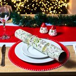 Hardy & Wells 8 Gold Mistletoe Premium Crackers