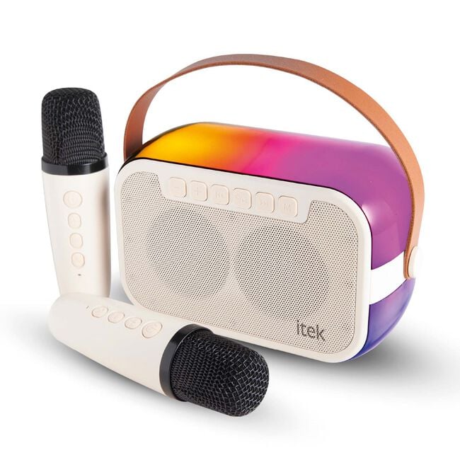 ITEK Bluetooth Light Up Karaoke Speaker