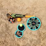 Neoprene Beach Paddle Catch Set Kids Toy Assorted