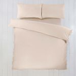 KING SIZE DUVET COVER Cotton Muslin Ivory