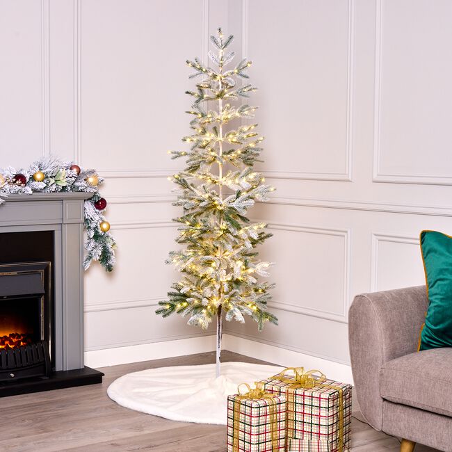 1.8M Warm White Pre-Lit Pine Needle Tree