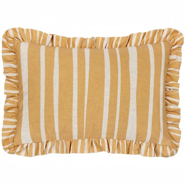 FURN CARMON STRIPE LINEN/OCHRE 40x60 Cushion