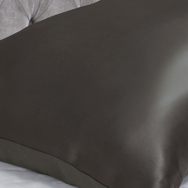 PILLOWCASE Silk Charcoal 9C