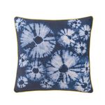 Indoor Outdoor Tie Dye Burst Navy Cushion 