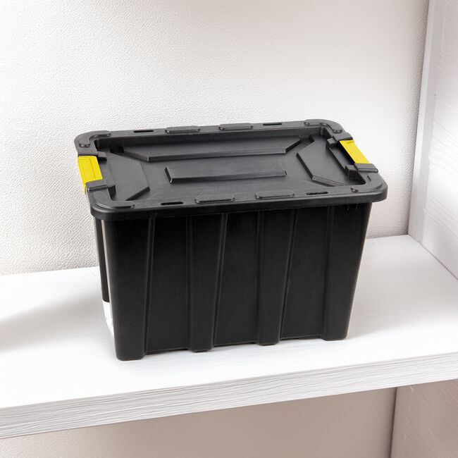 HEAVY DUTY 55L Storage Box With Lid And Locks 