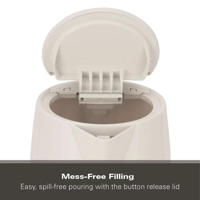 HAMILTON BEACH ESSENTIALS 1.7L WHITE Rapid Boil Kettle