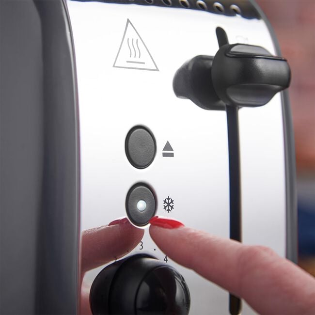 Russell Hobbs Colour Plus Grey 2 Slice Toaster