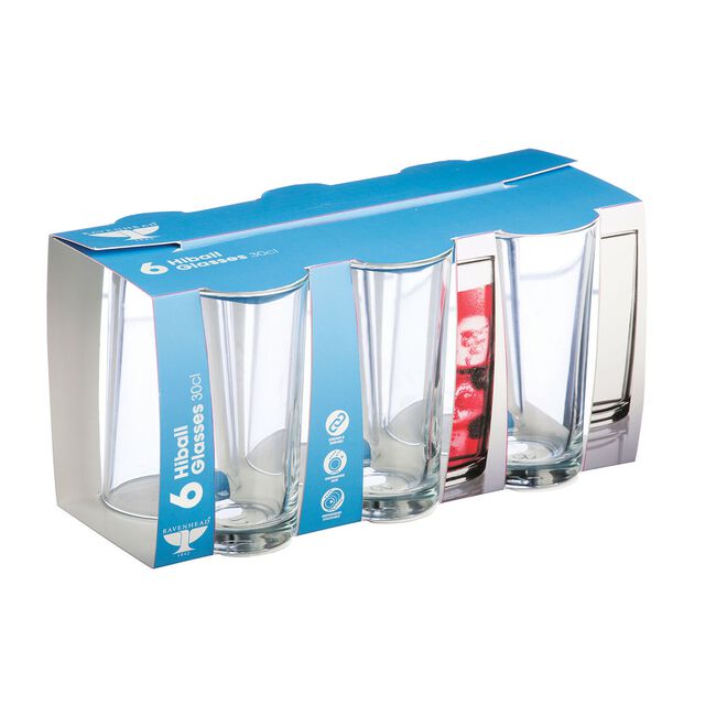 Essentials 30cl Hi-Ball Glasses Set Of 6