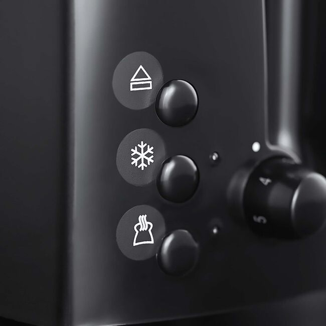 Russell Hobbs Textures 4 Slice Toaster - Black