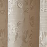 PENCIL PLEAT FLORAL JACQUARD SAND 66x 54 Curtain