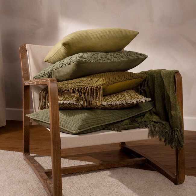 YARD CALVAY BAKED LICHEN 50x50 Cushion