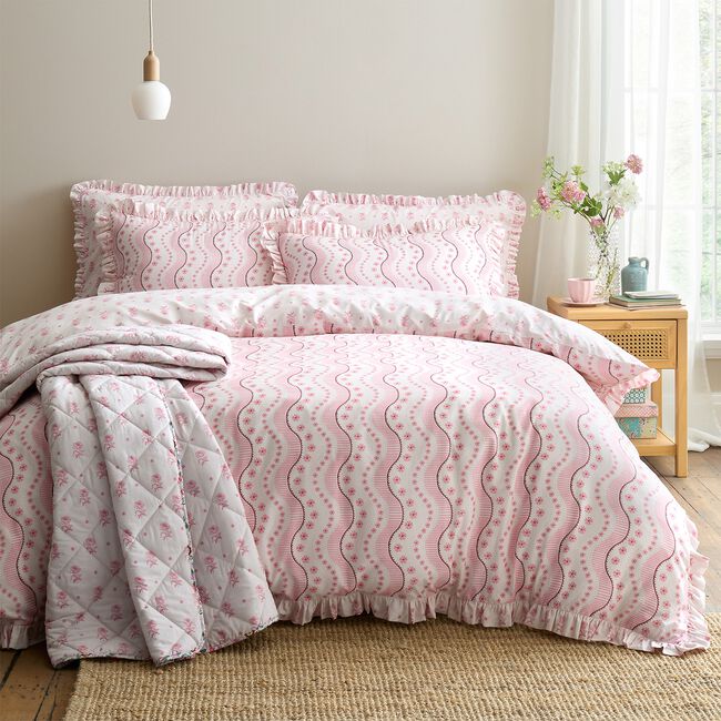 CATH KIDSTON SINGLE DUVET COVER Spitalfield Silk Stripe
